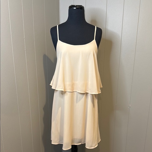 Fashion Union Women’s 6 Cream Midi Dress - Picture 1 of 5